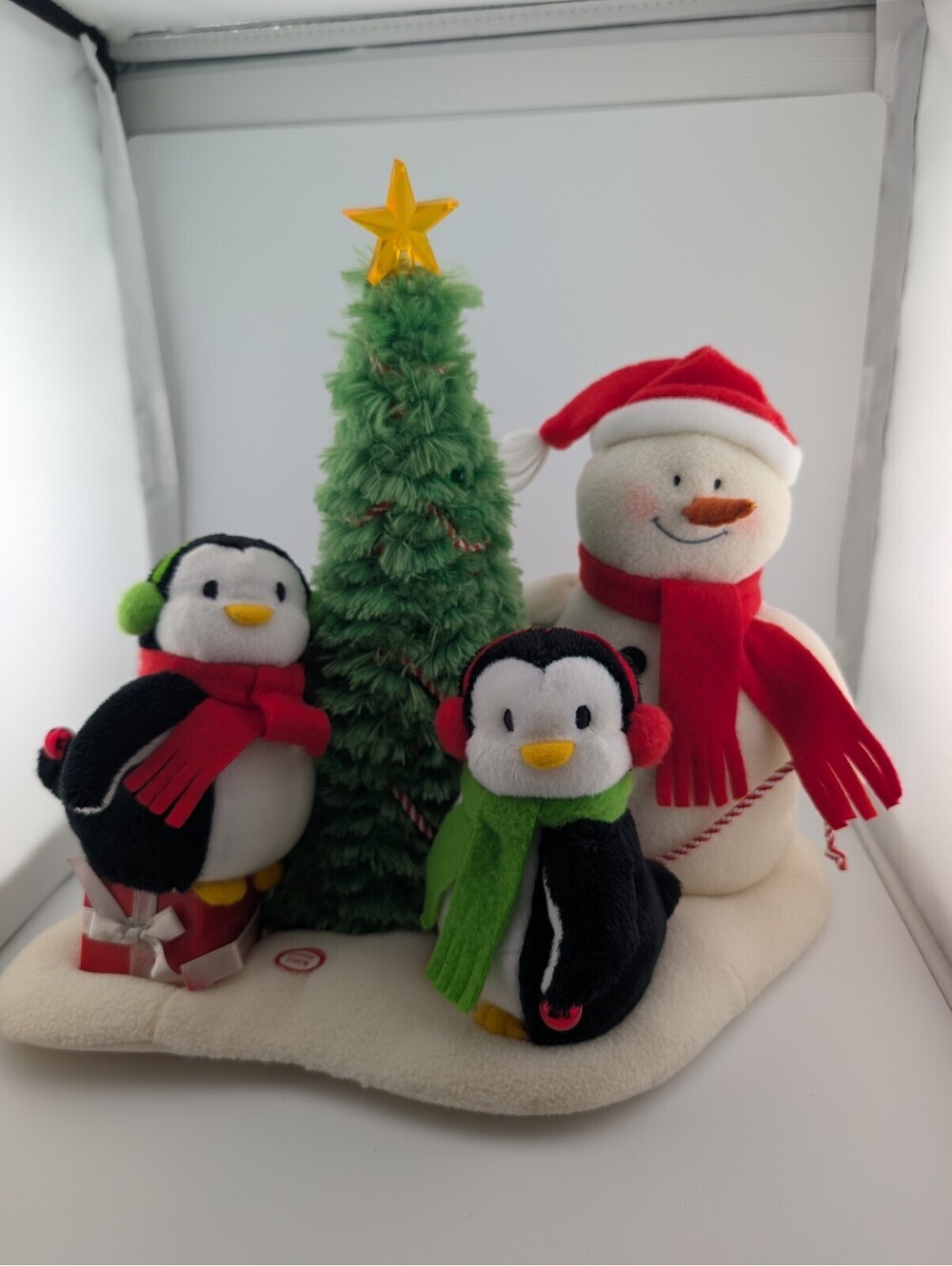 2006 Hallmark Jingle Pals Very Merry Trio Snowman Penguins Christmas Tree *Works